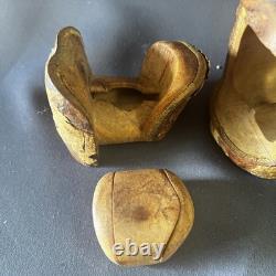 Vintage Raymond Pelton Limb Wood Puzzle Box 1982 Hand Carved Folk Art
