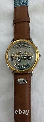 Vintage Relic 1963 Corvette Fossil Watch & Key Chain Classic American Cars. New