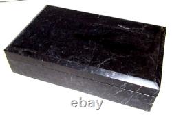 Vintage Renoir black box covered in tesselated stone unique 6.25 w x10.25 x 2.75