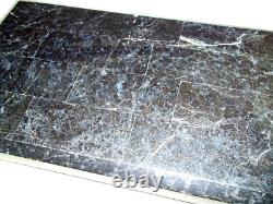 Vintage Renoir black box covered in tesselated stone unique 6.25 w x10.25 x 2.75