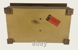 Vintage Reuge Inlaid Marquetry Dancing Ballerina Jewelry Box, Burl Wood