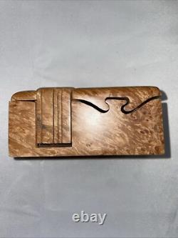 Vintage Richard Rothbard Burl Puzzle Box Bunny 5x3.5x2