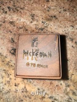 Vintage Robert McKeown Sunrise Wood Stamp Trinket Box