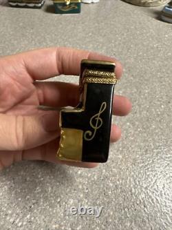 Vintage Rochard Limoges Peint Main France Piano Trinket Box