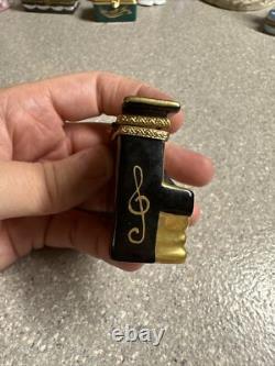 Vintage Rochard Limoges Peint Main France Piano Trinket Box