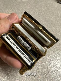 Vintage Rochard Limoges Peint Main France Piano Trinket Box