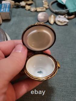 Vintage Rochard Limoges Peint Main Trinket Box