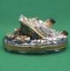 Vintage Rochard Limoges Sinking Titanic Trinket Box Porcelain France