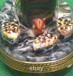 Vintage Rochard Limoges Sinking Titanic Trinket Box Porcelain France