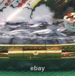 Vintage Rochard Limoges Sinking Titanic Trinket Box Porcelain France