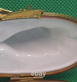 Vintage Rochard Limoges Sinking Titanic Trinket Box Porcelain France
