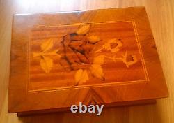 Vintage Romanian wooden jewelry wood box jewellery 50s lacquer deco witchy witch