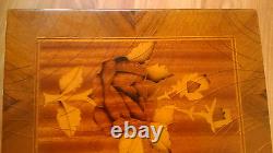 Vintage Romanian wooden jewelry wood box jewellery 50s lacquer deco witchy witch