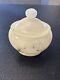 Vintage Romano Bianchi Carved Alabaster Candy Dish/ Bowl Trinket U. V Reactive