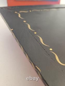 Vintage Rosemaled Wood Box Handmade Hand Painted Duck Decoy Folk Art Norwegian