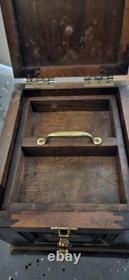Vintage Rosenthal Truitt Hardwood Shoeshine Box