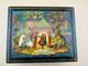 Vintage Russian Prince Igor Beautiful Lacquer Box Hand Painted Palekh Style