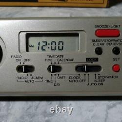 Vintage SEIKO desk clock DJ DA301 without battery cover box with manual showa