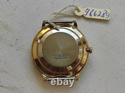 Vintage SLAVA mechanical USSR watch Gold Plated 2414 Serviced + Box 1983