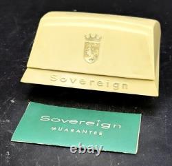 Vintage SOVEREIGN NOS 1960'S NOS Manual Wind Men's Watch With Orig. Box & Papers