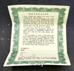 Vintage SOVEREIGN NOS 1960'S NOS Manual Wind Men's Watch With Orig. Box & Papers