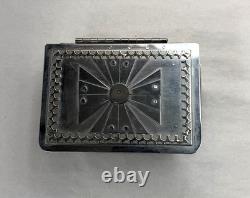 Vintage STANLEY SZWARC Stainless Steel Trinket/Jewelry Box Signed 1999
