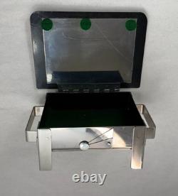 Vintage STANLEY SZWARC Stainless Steel Trinket/Jewelry Box Signed 1999