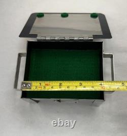 Vintage STANLEY SZWARC Stainless Steel Trinket/Jewelry Box Signed 1999