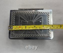 Vintage STANLEY SZWARC Stainless Steel Trinket/Jewelry Box Signed 1999