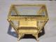 Vintage Stylebuilt Beveled Glass Gilt Brass Trapezoid Shape Jewelry Box Casket
