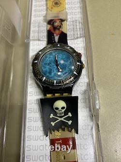Vintage SWATCH Mystery 3 SCUBA Watch Set New in Box #SDZS06 Rare Pirate Watch