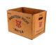Vintage Saratoga Vichy Box Wax Coated New York Advertising Water Crate Decor