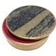 Vintage Saulo Sulitjelma Gold Solid Brass & Stone Jewelry Trinket Box Norway Mcm