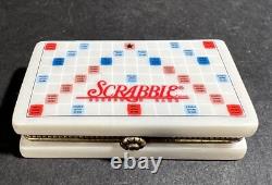 Vintage Scrabble Hasbro 1999 Retrospect Trinket Box Porcelain Cannon Falls