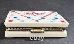 Vintage Scrabble Hasbro 1999 Retrospect Trinket Box Porcelain Cannon Falls