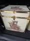 Vintage Seward Gold Trim Toy Box Cube Trunk Chest Cat Kitty Kitten Kitsch