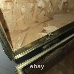 Vintage Seward Unicorn Gold Trim Toy Box Cube Trunk Chest Kitsch Lid
