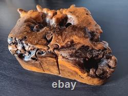 Vintage Signed Don Rupard 14 Piece Burl Wood Puzzle Box