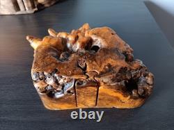 Vintage Signed Don Rupard 14 Piece Burl Wood Puzzle Box
