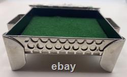 Vintage Signed STANLEY SZWARC Modernist Stainless Steel Trinket Box Dated 1998