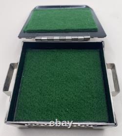 Vintage Signed STANLEY SZWARC Modernist Stainless Steel Trinket Box Dated 1998