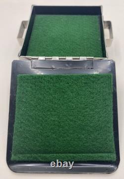 Vintage Signed STANLEY SZWARC Modernist Stainless Steel Trinket Box Dated 1998