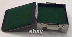 Vintage Signed STANLEY SZWARC Modernist Stainless Steel Trinket Box Dated 1998