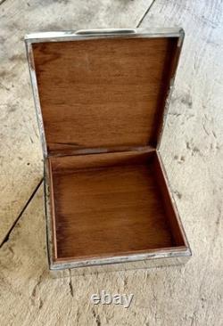 Vintage Silver Hallmarked Trinket Box 1962 RMS Caronia World Cruise (Cunard)