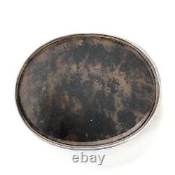 Vintage Silver Jewelry Box, Faux Tortoise Shell Cover, Jewelry Casket, S/P