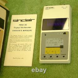 Vintage Sinclair PDM-35 Digital LED Multimeter (1975/6) Boxed Mint Condition