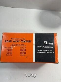 Vintage Sloan Act-O-Matic Chrome Self-Cleaning Shower Head Original Box