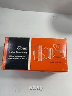 Vintage Sloan Act-O-Matic Chrome Self-Cleaning Shower Head Original Box