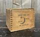 Vintage Small Crescent Watch Cases Advertising Wooden Box Crate 3