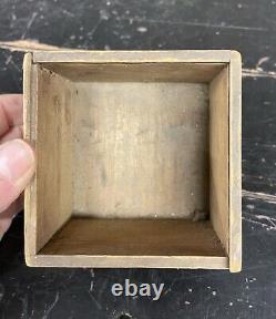 Vintage Small Crescent Watch Cases Advertising Wooden Box Crate 3